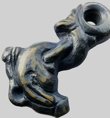 300 BC Ancient Carved Engraved Gemstone Pendant Medallion Amulet Dolphin