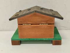 Vintage Wooden Swiss Musical Movement Landler 045 Chalet Music Box
