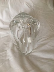 Vintage Sasaki Japan lead crystal Pelican candy nut trinket dish bowl 6″ tall