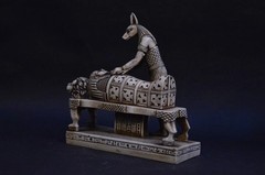 EGYPTIAN ANTIQUE STATUE RARE EGYPTIAN ANTIQUITIES OF GOD ANUBIS PHARAONIC BC