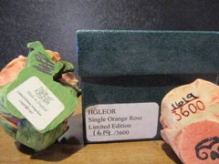 Harmony Kingdom Single Orange Rose Lord Byron’s Harmony Garden UK Made SGN