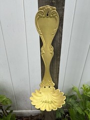 Sexton Metal Wall Yellow Ladle Home Decor Planter, Bird Feeder, Kitchen Decor