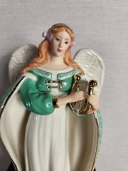 Lenox Angel Of Ireland Irish Harp Porcelain Figurine 8.5″ W/ Original Styrofoam