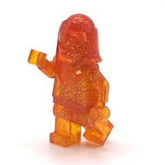 Star Wars Royal Guard LEGO® Orange Glitter Prototype Minifigure Monochrome