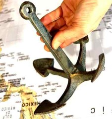 Rustic Anchor Nautical Home Decor Antique-Bronze Verdigris Green Cast Iron Metal