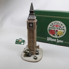 RARE Lilliput Lane Big Ben in Winter L2300 Britain’s Heritage London model