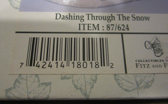 Charming Tails Dashing Through The Snow Item 87/624 Original Box & Packaging