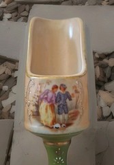 Hand Painted China Footed Vtg SGK Porcelain Scoop Pretty Victorian Cottage Core