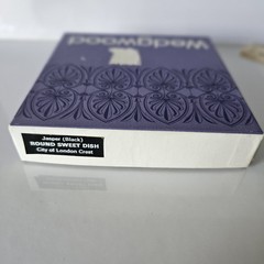 Wedgwood Black Jasperware Round Sweet Dish City Of London Crest 4″ In Box