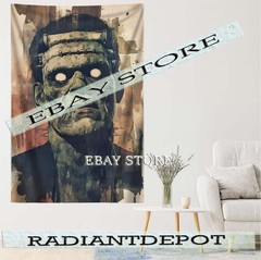 frankenstein horror gothic monster portrait classic wall hanging tapestry 39X59