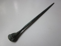 VERY RARE ancient roman bronze perfect engraved large stylus 1 – 2 A.D.
