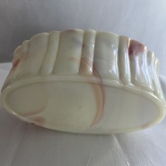 Vintage Akro Agate Marbled Oval Candy Dish
