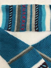 Oakley Winter Scarf Astral Blue Grey White Fringe Snow Skiing Snowboard Ski NWT