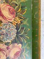 Vintage 1940’s large hand painted tole tray 26 1/4x 18 1/4 x 1,5 inches.