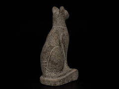 Pharaonic Stone Goddess Antiques Ancient Egyptian Antiquities Bastet Cat Statue