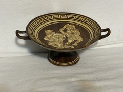 Handpainted Greek Footed Bowl