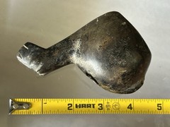 AUTHENTIC PRE-COLUMBIAN CANOPA / CONOPA LLAMA EFFIGY VOTIVE CONTAINER PERU