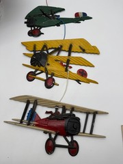 Vintage Set of Metal Diecast Airplanes Collectible Decor Wall Art 1975 by HOMCO