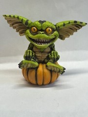 Harmony Kingdom artist Neil Eyre Designs Halloween Stripe Gremlin Pumpkin