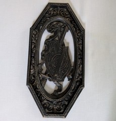 VTG 1968 Homco Set of 3 Wall Plaques Medieval Sword Shield Castle Goth Decor USA