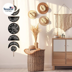 Boho Wall Decoration Moon Phases Wall Art Stars Moon Decoration Minimalist Room