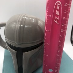 Star Wars 😊 The Mandalorian Mando the Bounty Hunter Helmet Ceramic Mug