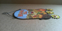 “Fall Welcome” Burlap Harvest and Autumn Hanging Decorative Sign