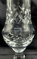 Waterford Crystal Ireland 8″h Sugar Shaker Muffineer w/Silverplate Lid Vintage