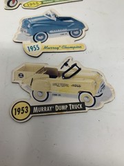 1999 Hallmark Kiddie Car Classic Magnet 1955 Tractor Trailer Champion Dump Truck