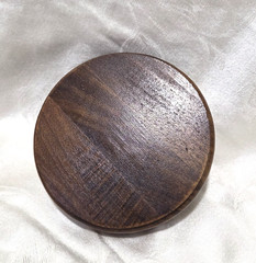 Brown Wood Display Stand Round 4.5” Pedestal Bonsai Teapot Vase Base
