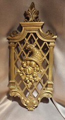 Syroco Homco 1971 Wall Plaque 7214 Made in USA 16″ tall