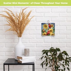 Briarwood Lane Cardinals & Sunflowers Metal Mini Moment 6×6
