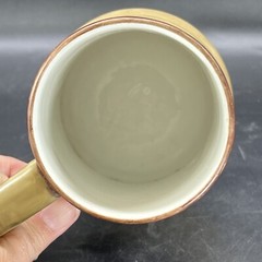 Limoges Tankard Store Keeper Man Smoking Hand Painted William Guerin Co.