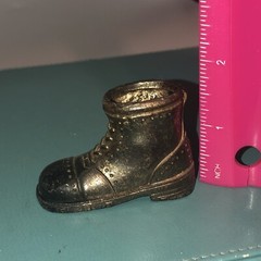 Vintage Metal Figurine #4 Combat Boot Match Holder
