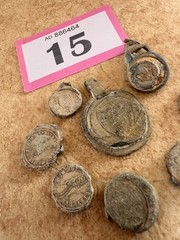 antique lead bag seals metal detector finds