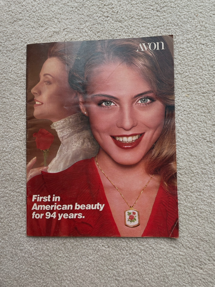 Vintage AVON 1980 SALES CATALOG BROCHURE (Campaign 14) ~ Large Format/ No Label