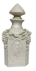 Parian Square Decanter – Four Vignettes, with Grapes