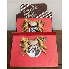 Vintage 1980’s Fontanini Italy Cherubs w/ Banner in Original Packaging Lot of 2