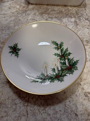 Rare Vintage Bavaria Tirschenreuth Germany Pasco Noel Bowl 3748