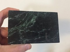Green Marble Stone Rectangular Display Stand or Base Paperweight