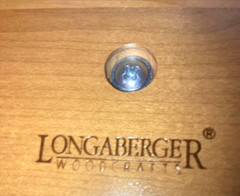 Longaberger Woodcrafts Lid-Teaspoon-Classic Stain-NEW!!!