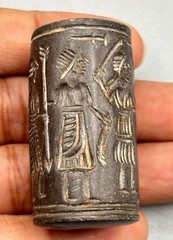 Greek Sassanian Roman Seal Signet Amulet Intaglio’s Carved Hematite Stone Bead