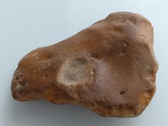 ACHEULEAN NOTCHED SCRAPER STONE TOOL LOWER PALAEOLITHIC C.450,000 BP. KENT UK