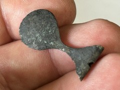 NICE AUTHENTIC PRE-COLUMBIAN SILVER TWEEZERS FROM PERU, INCA / MOCHE CULTURE