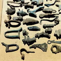 Lot of 10 Roman Bronze Fibulae Metal detecting finds