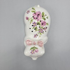 Vintage 1978 Avon Ceramic Potpourri Pig Ceramarte Made In Brazil Powder Shaker