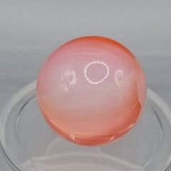 .61″ Peltier NLR Wispy Orange Rainbo Marble- #Q163