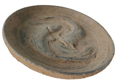 300 BC Amazing Ancient Roman Terracotta Plateful Plate High detailed decorated