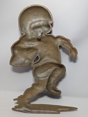 Vintage Homco Sexton 1976 Metal Football Set of 3 Wall Hanging Plaques