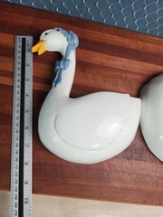 2 Vintage 1987 HOMCO Burwood Country Geese Wall Pockets County Farmhouse 80s